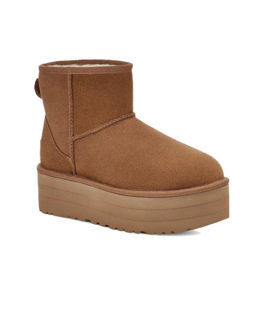 UGG AUSTRALIA Бежевые замшевые ботинки, фото 2