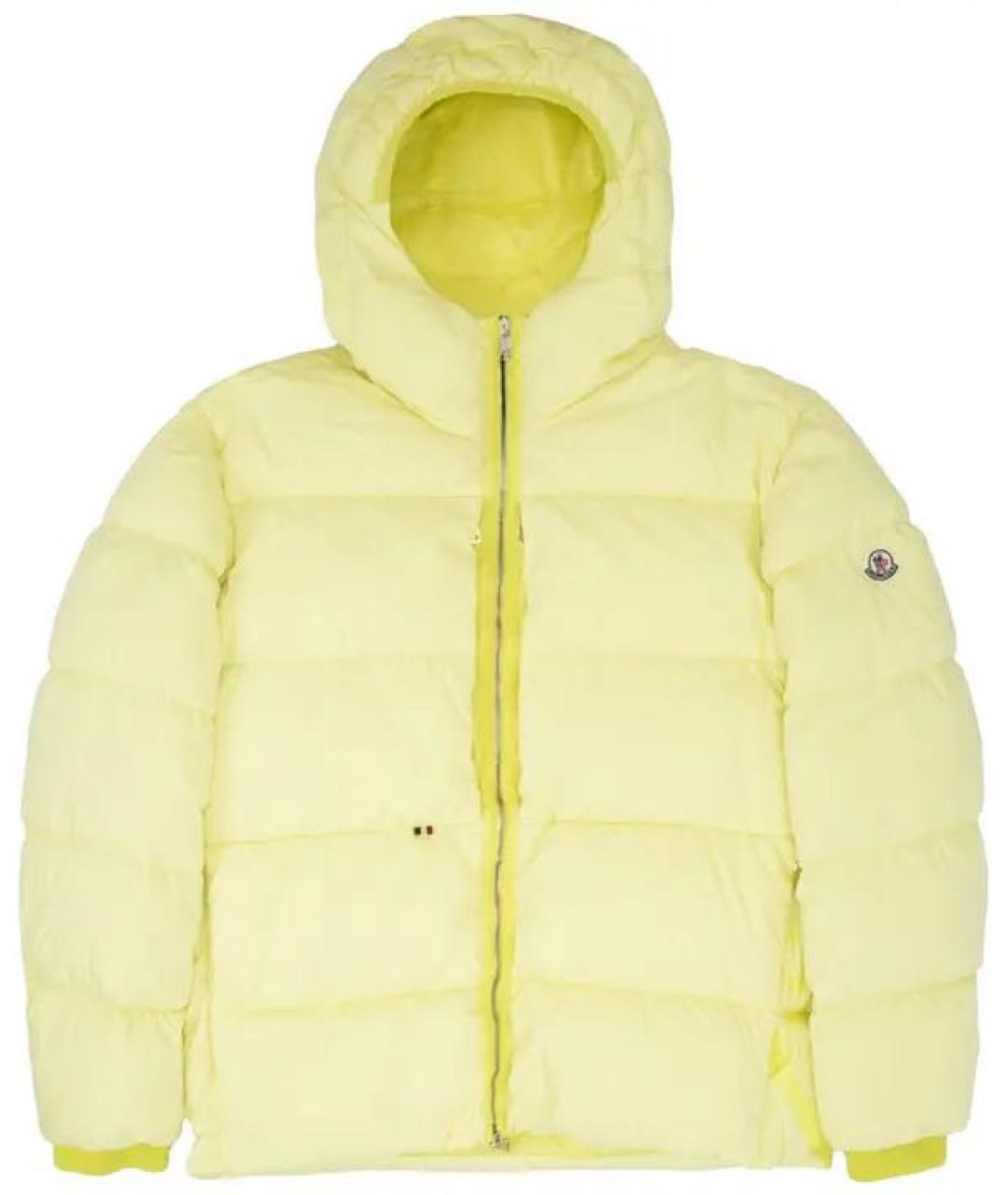 MONCLER Желтый пуховик, фото 1