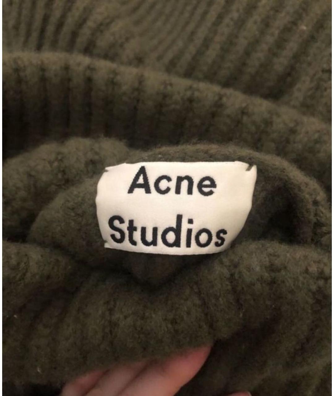 ACNE STUDIOS Зеленый шерстяной джемпер / свитер, фото 4