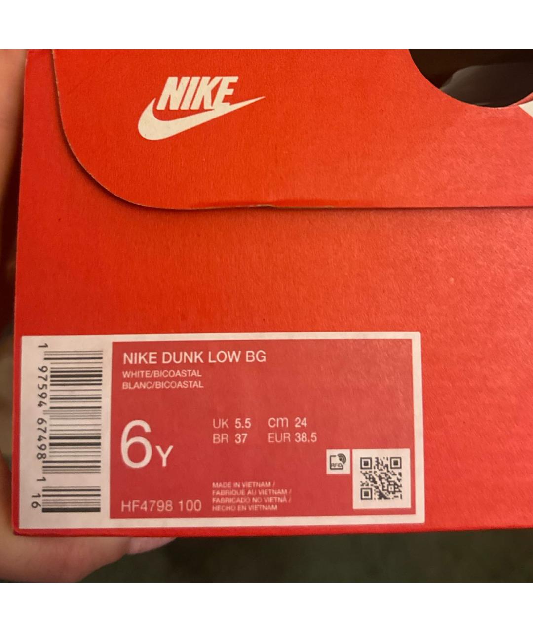 NIKE Зеленые кожаные кроссовки, фото 6