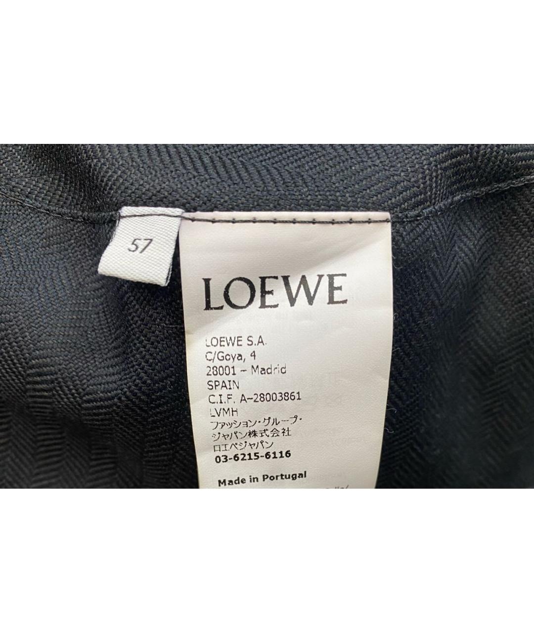 LOEWE Черная кожаная панама, фото 3