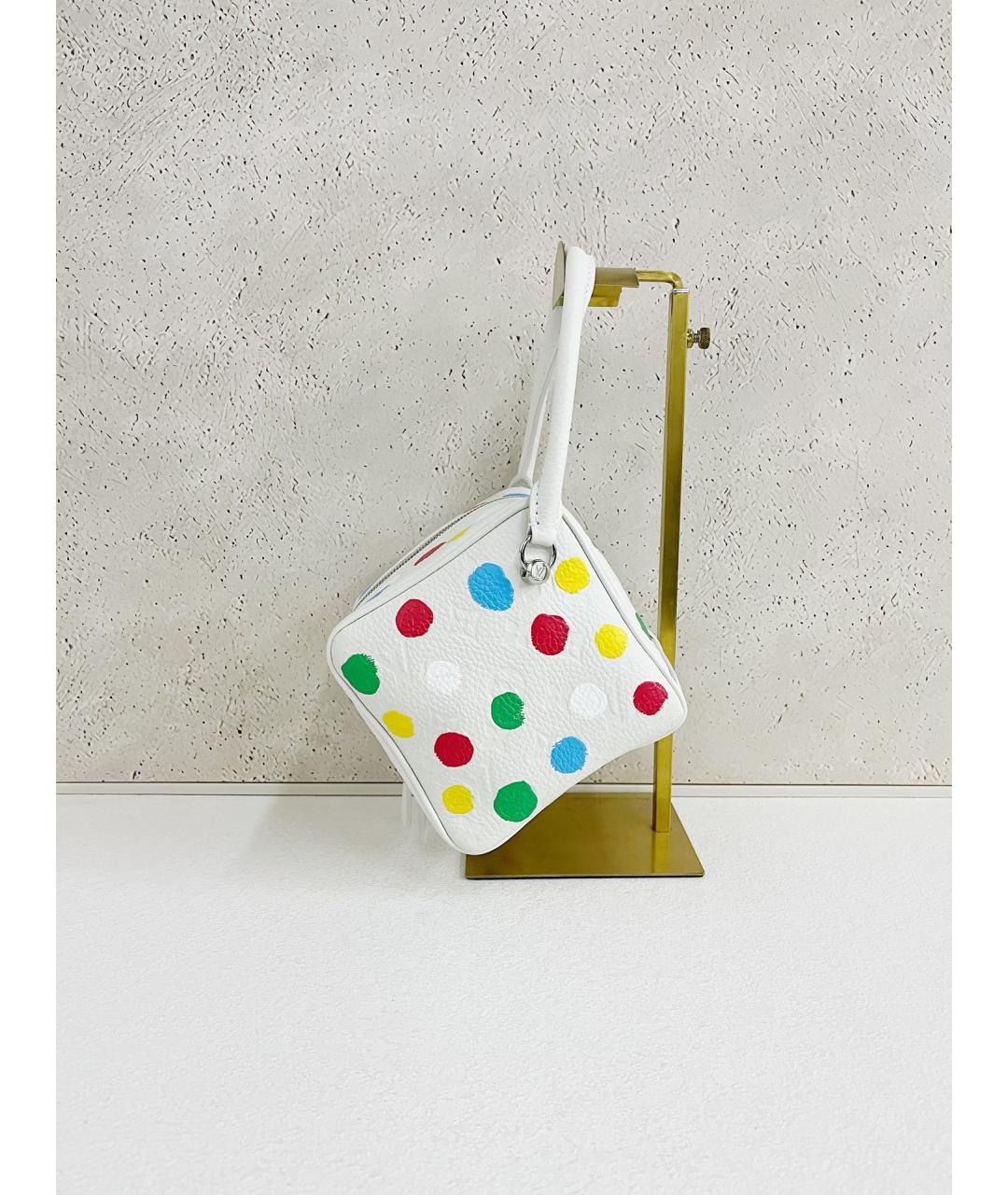 LOUIS VUITTON Белая кожаная сумка через плечо, фото 2
