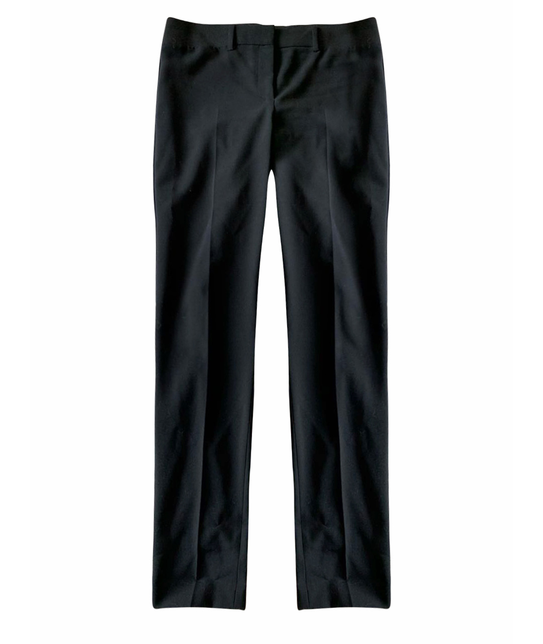 THEORY Черные шерстяные прямые брюки, фото 1