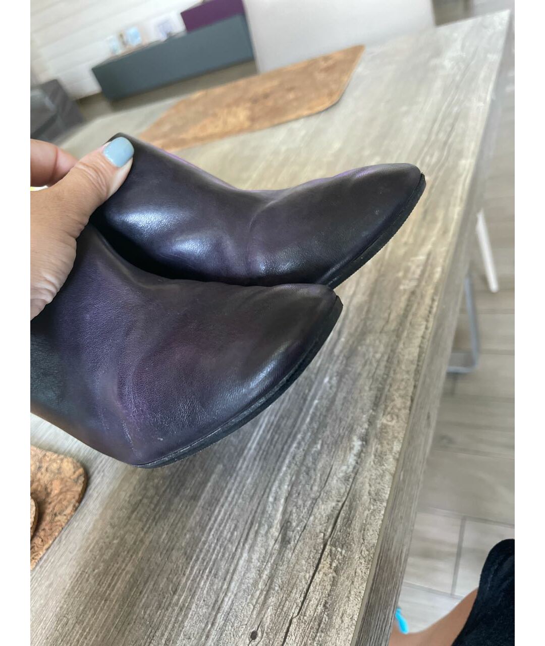 MARSELL Фиолетовые кожаные ботинки, фото 7