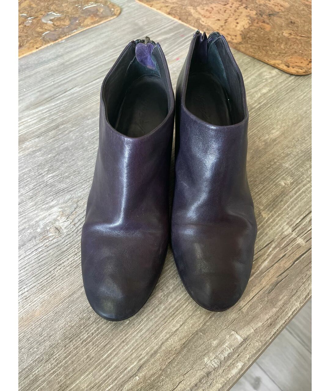 MARSELL Фиолетовые кожаные ботинки, фото 2