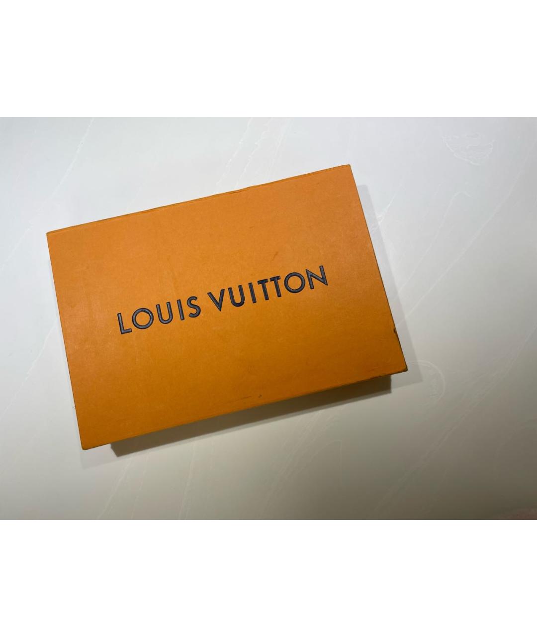 LOUIS VUITTON Антрацитовый шарф, фото 4