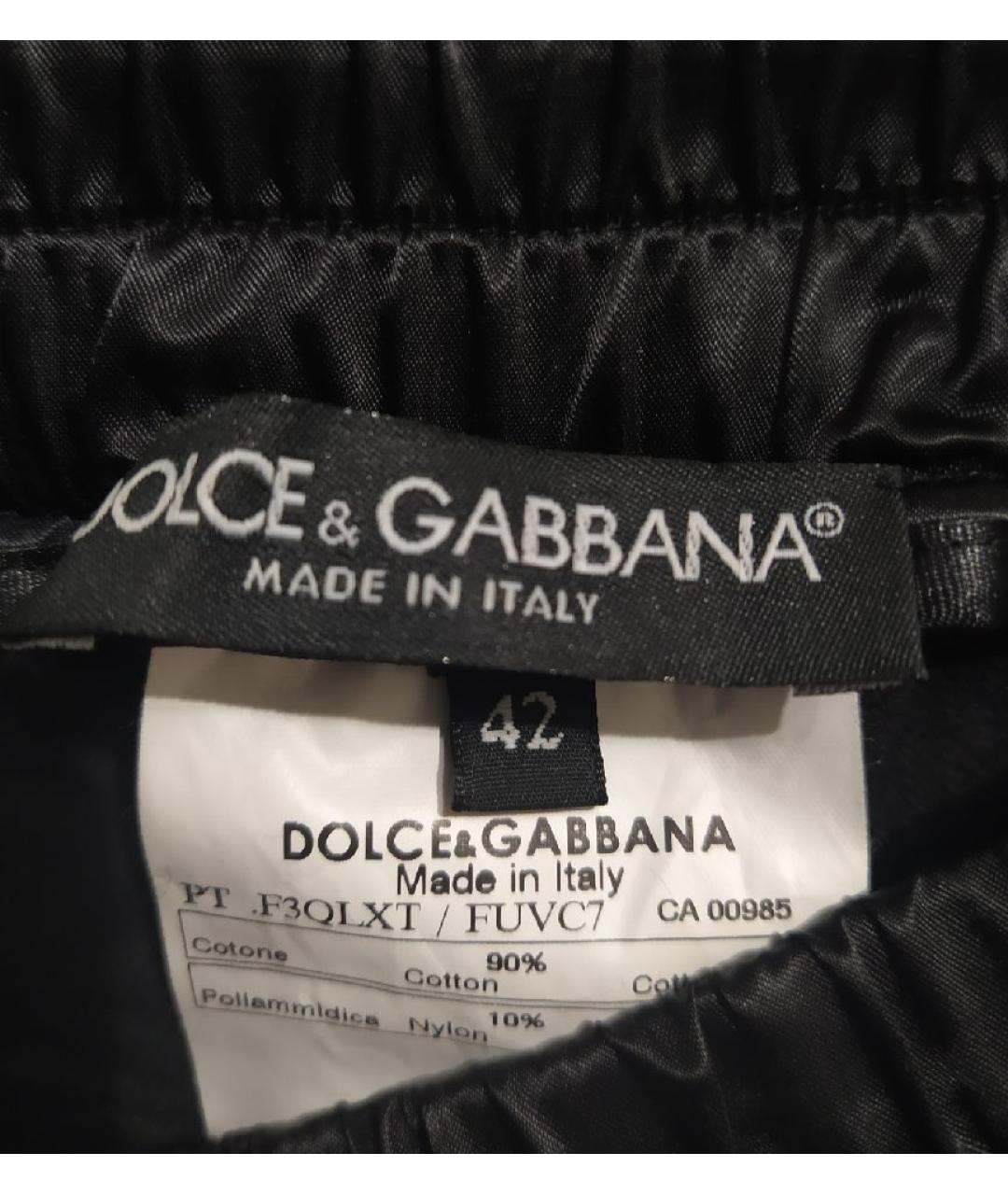 DOLCE&GABBANA Черные брюки широкие, фото 4