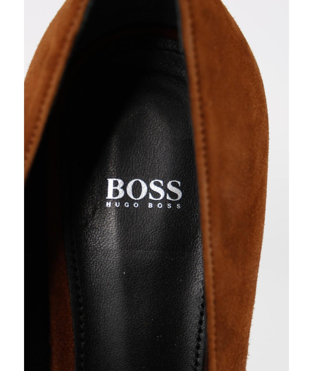 HUGO BOSS Коричневые замшевые туфли, фото 5