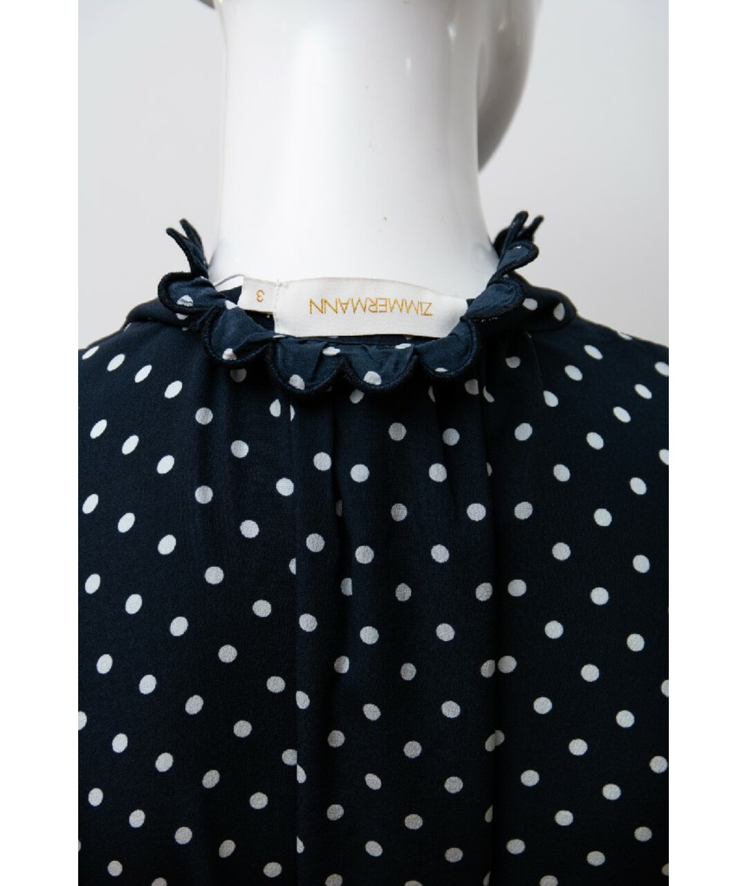 ZIMMERMANN Темно-синее шелковое платье, фото 5