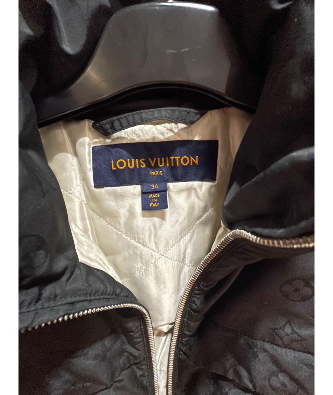 LOUIS VUITTON Темно-синяя полиэстеровая куртка, фото 3