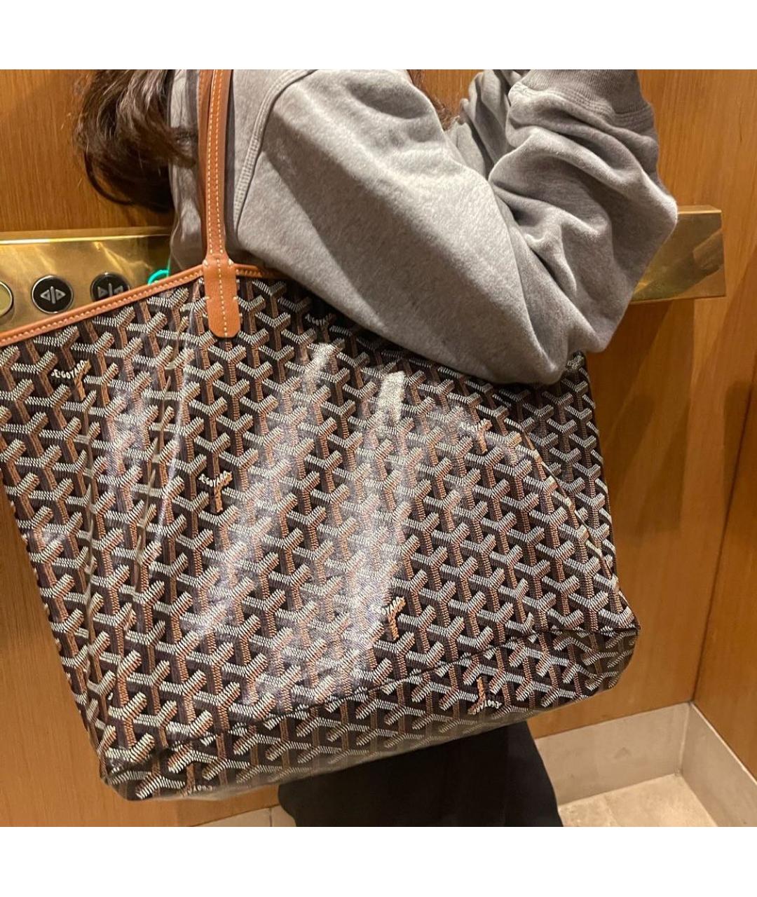 GOYARD Коричневая сумка тоут, фото 2