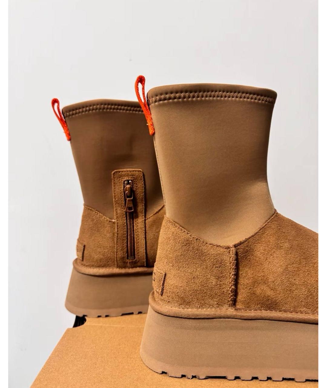 UGG AUSTRALIA Коричневые замшевые ботинки, фото 5