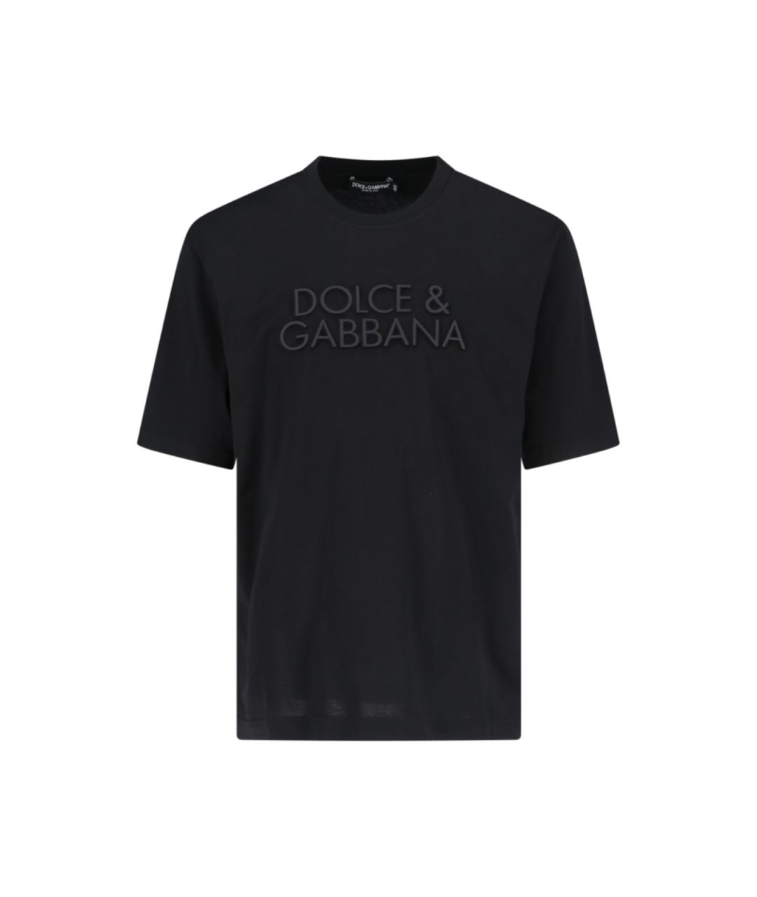 DOLCE&GABBANA Черная хлопковая футболка, фото 1