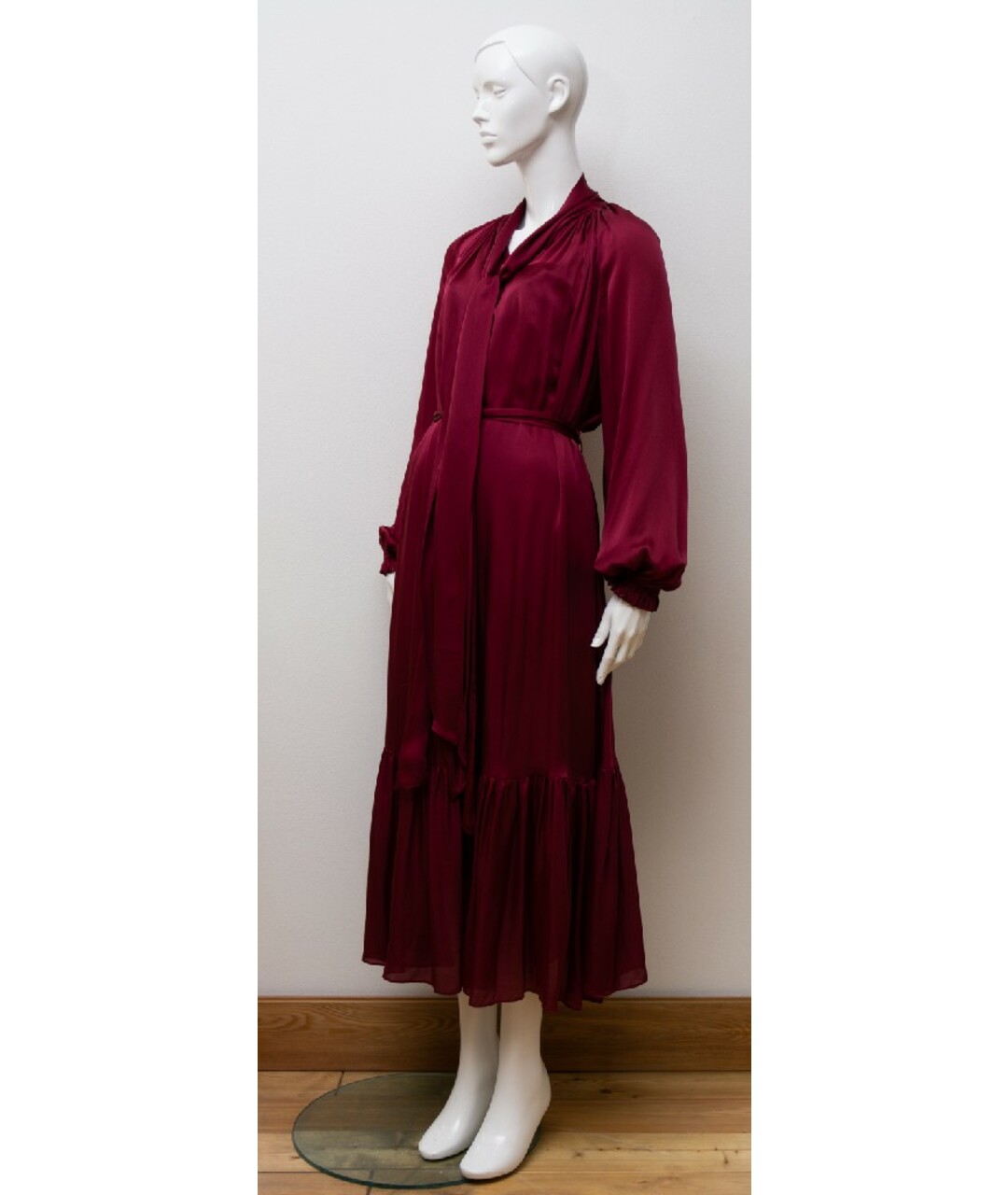 ZIMMERMANN Бордовое шелковое платье, фото 6
