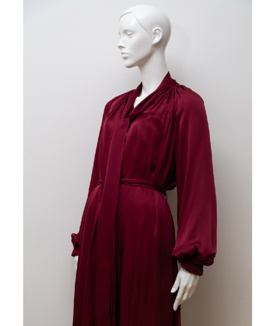 ZIMMERMANN Бордовое шелковое платье, фото 3