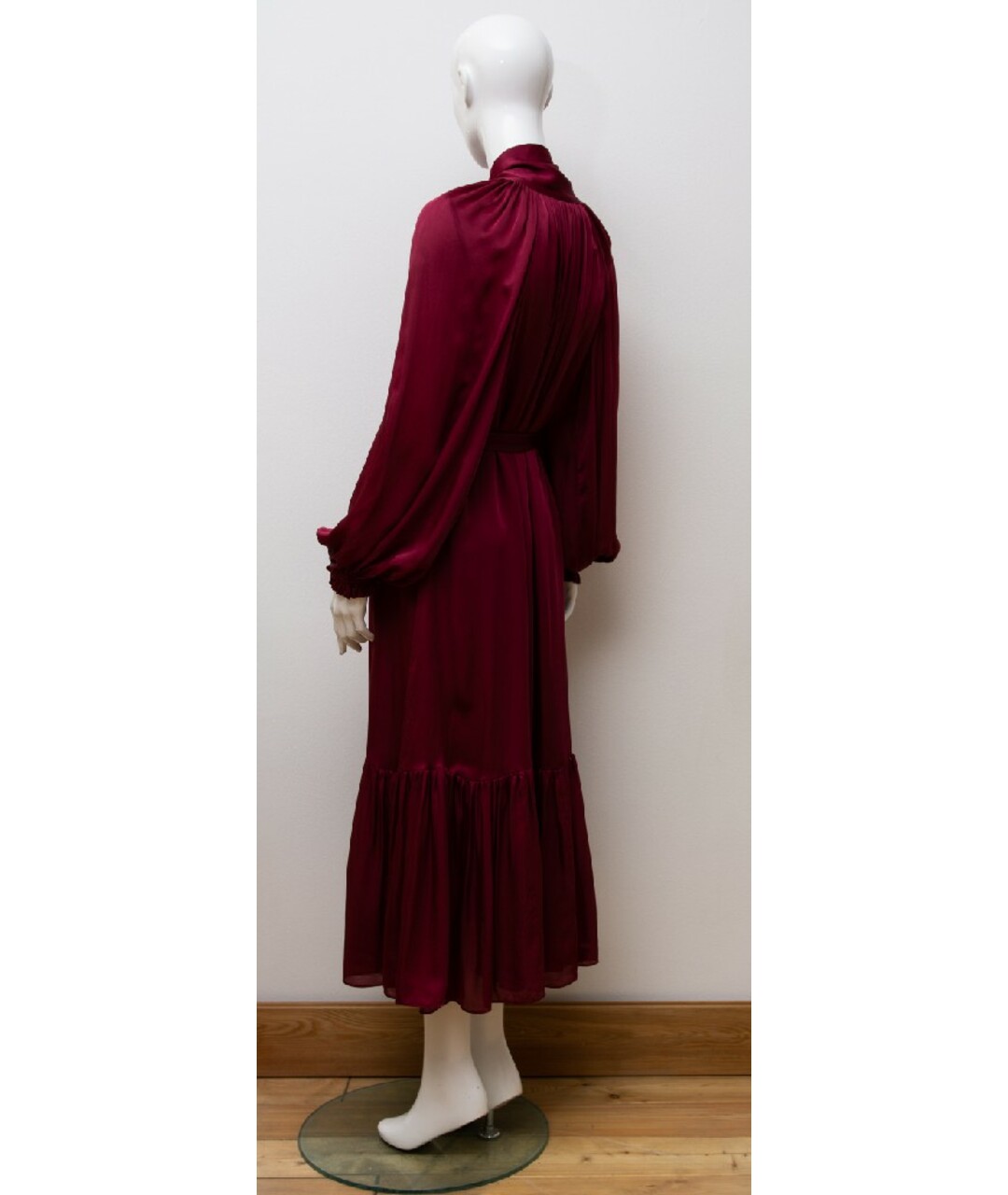 ZIMMERMANN Бордовое шелковое платье, фото 2