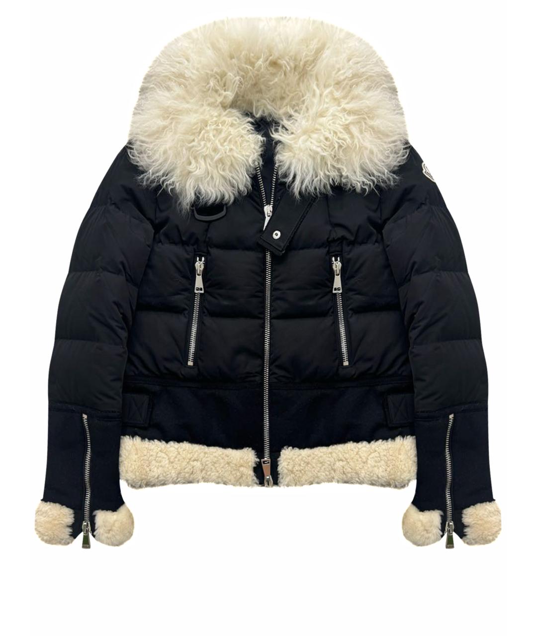 MONCLER Черный пуховик, фото 1