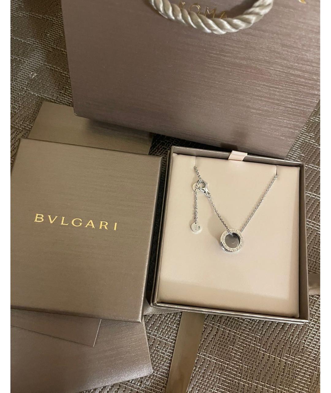 BVLGARI Черная серебряная подвеска, фото 2