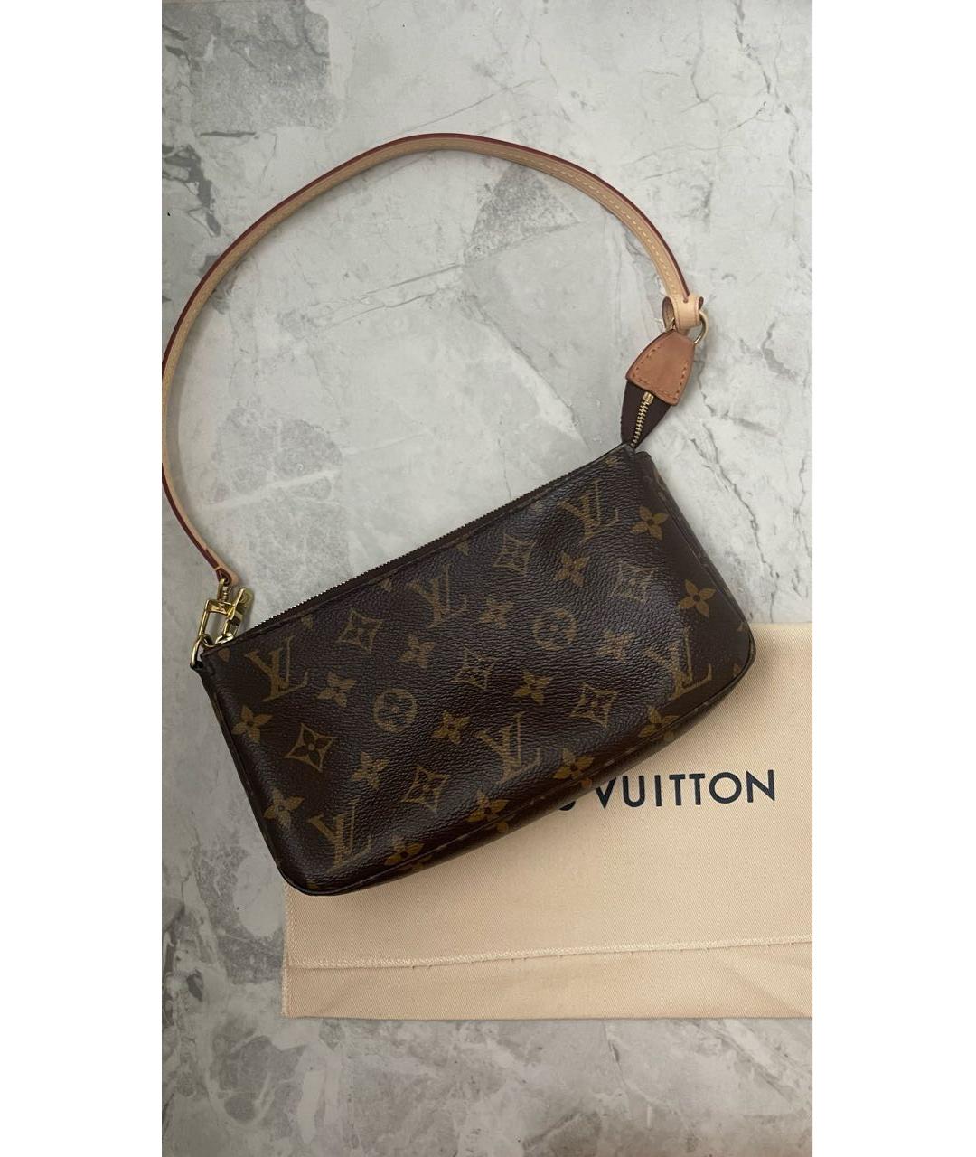 LOUIS VUITTON Коричневая сумка с короткими ручками, фото 2