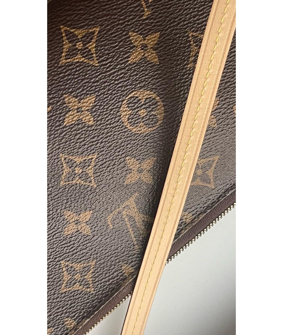 LOUIS VUITTON Коричневая сумка с короткими ручками, фото 4