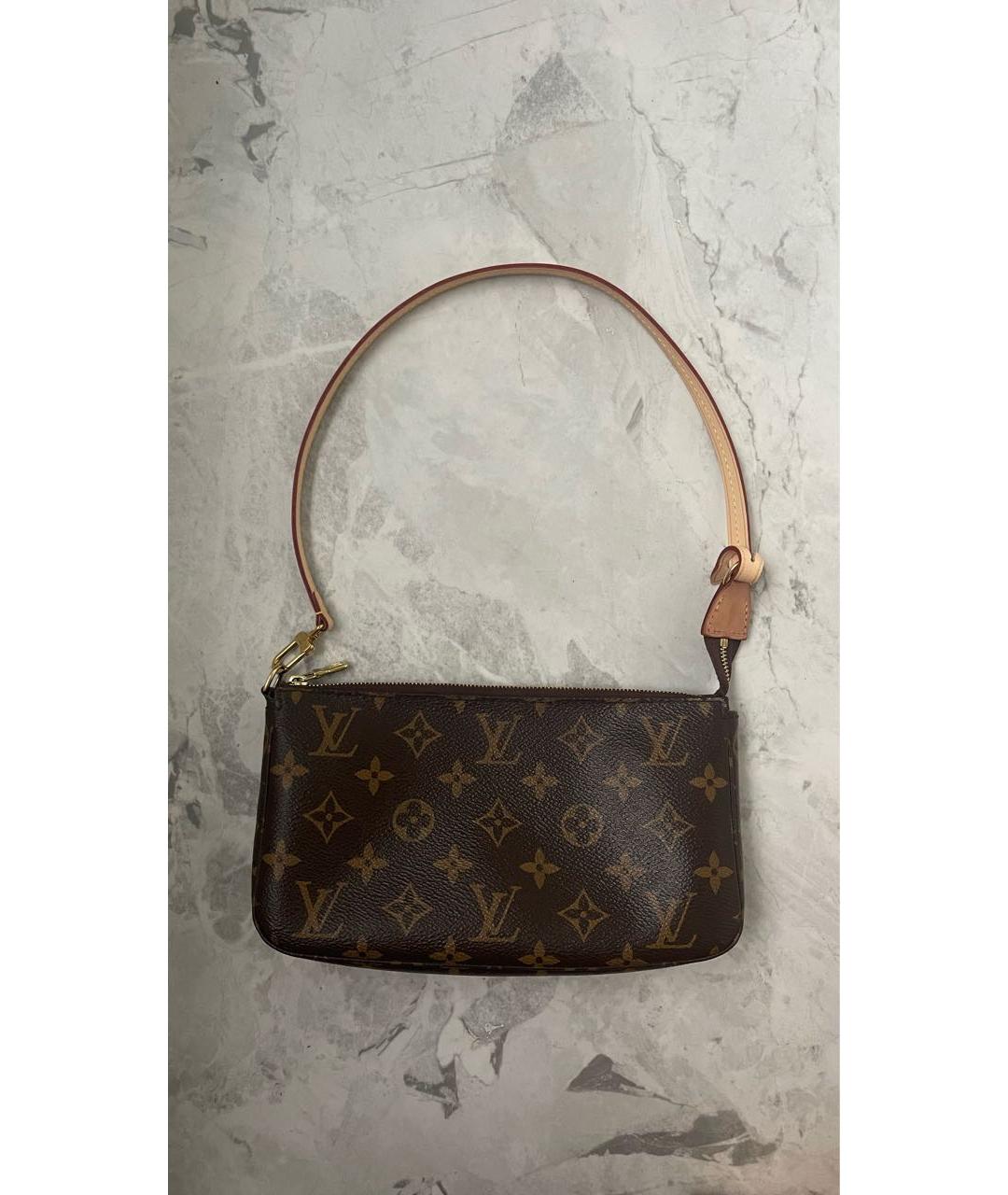 LOUIS VUITTON Коричневая сумка с короткими ручками, фото 9