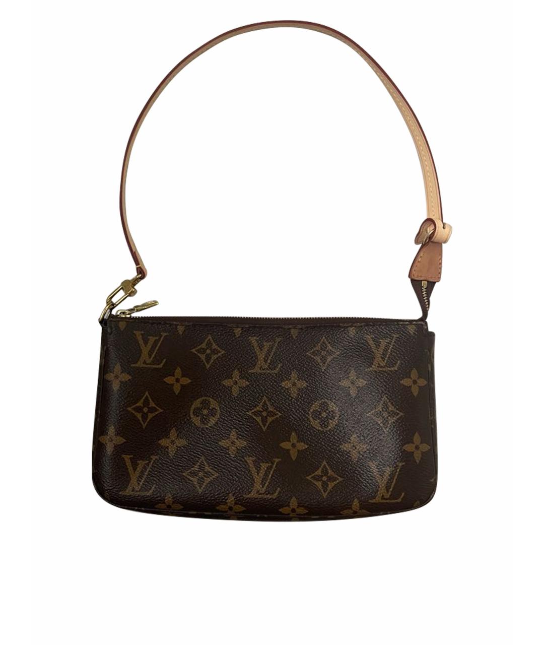 LOUIS VUITTON Коричневая сумка с короткими ручками, фото 1