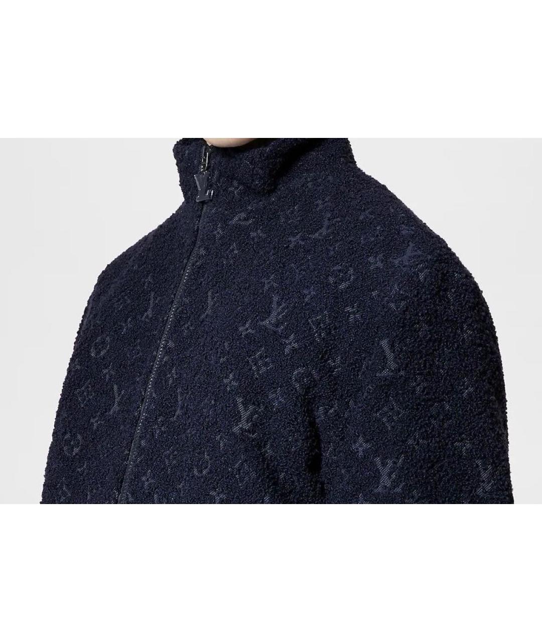 LOUIS VUITTON Темно-синяя шерстяная куртка, фото 6