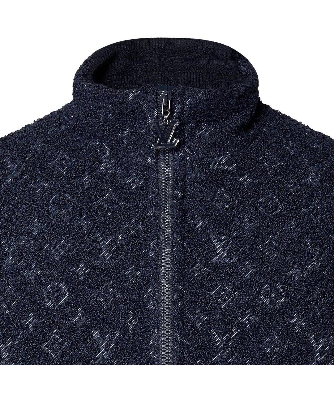 LOUIS VUITTON Темно-синяя шерстяная куртка, фото 5