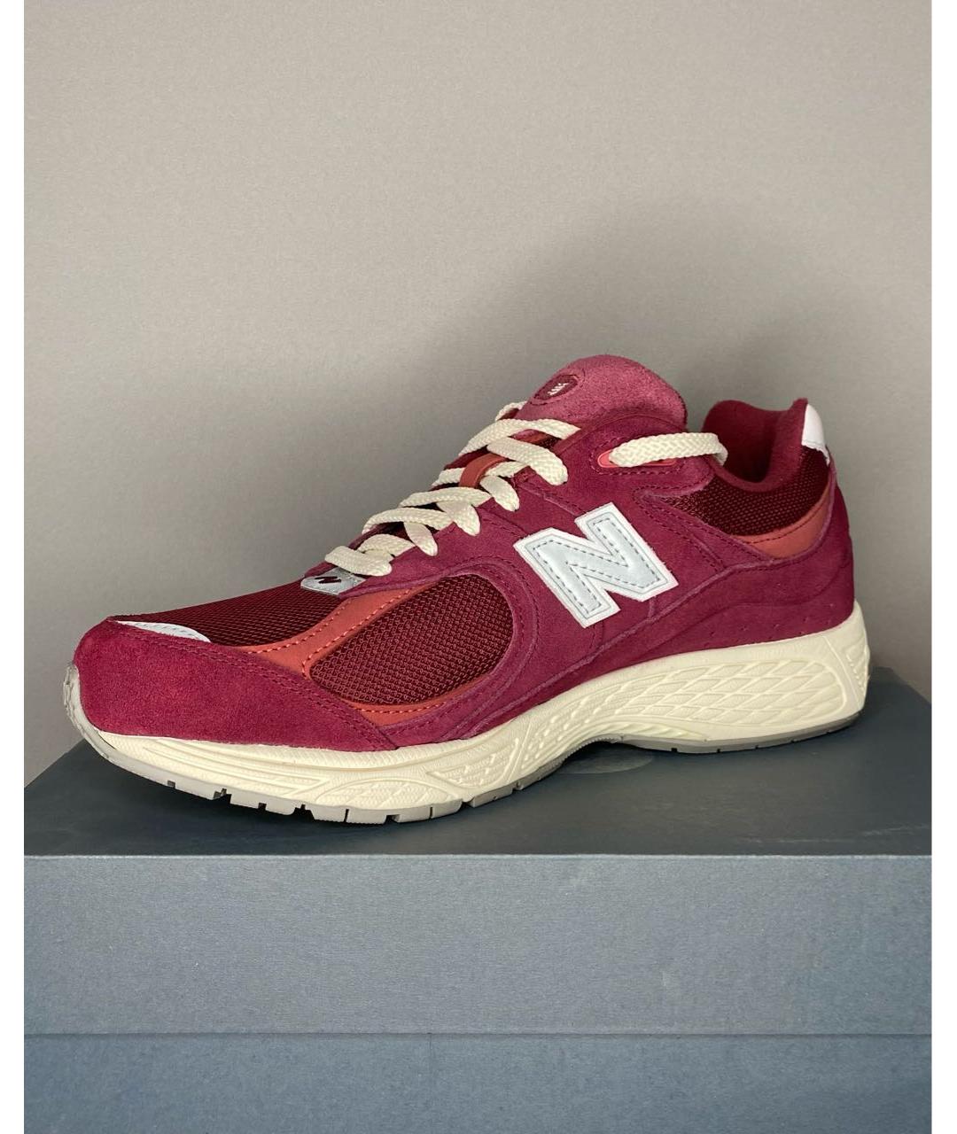 NEW BALANCE Бордовые низкие кроссовки / кеды, фото 3