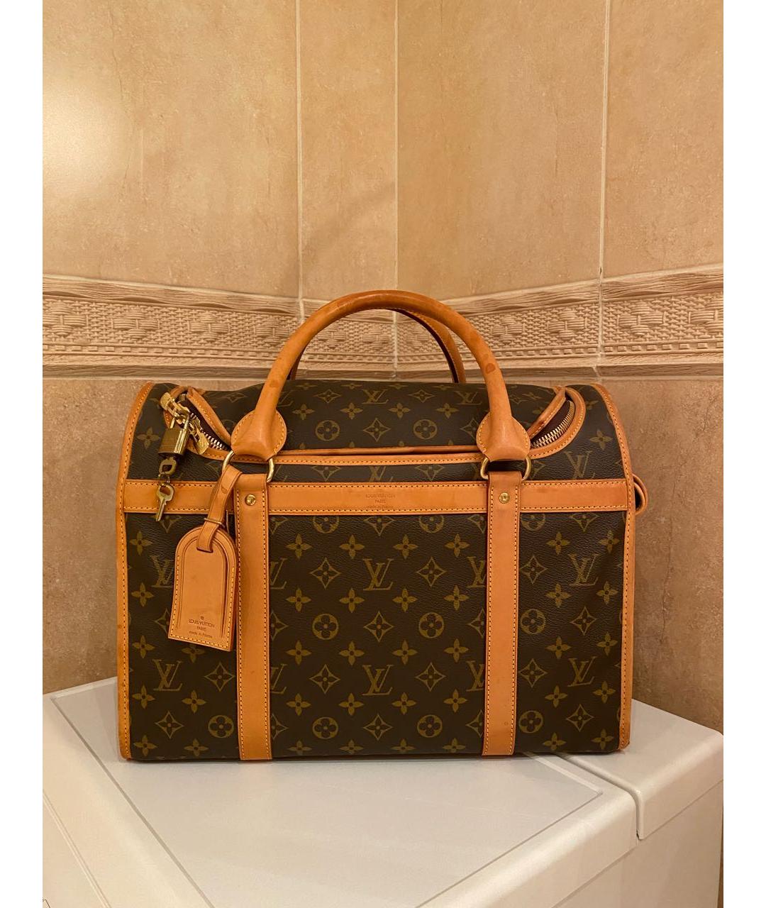 LOUIS VUITTON Коричневая дорожная/спортивная сумка, фото 9