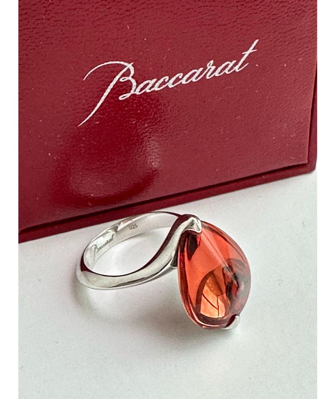 BACCARAT Бордовое серебряное кольцо, фото 4