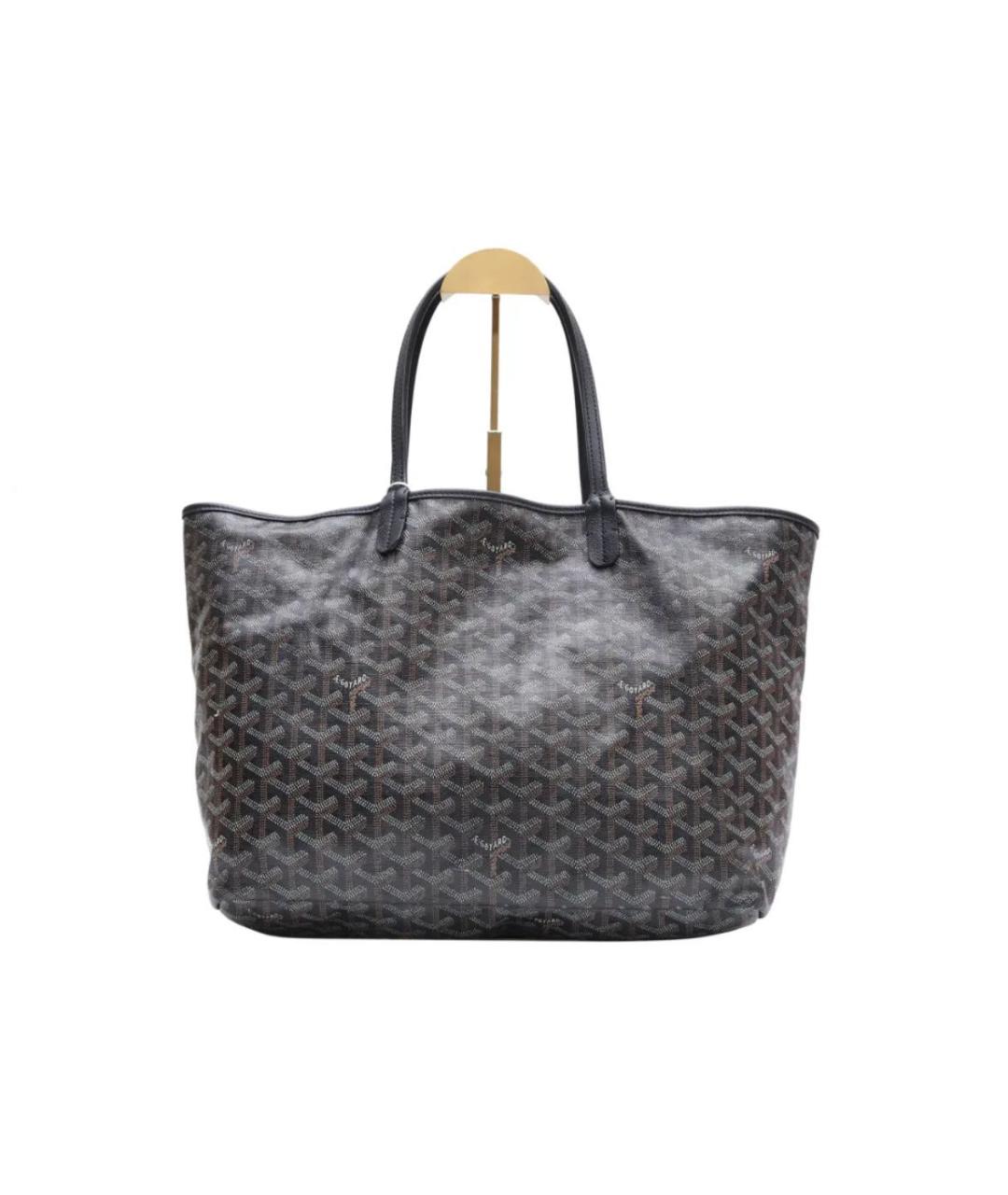 GOYARD Черная кожаная сумка тоут, фото 8