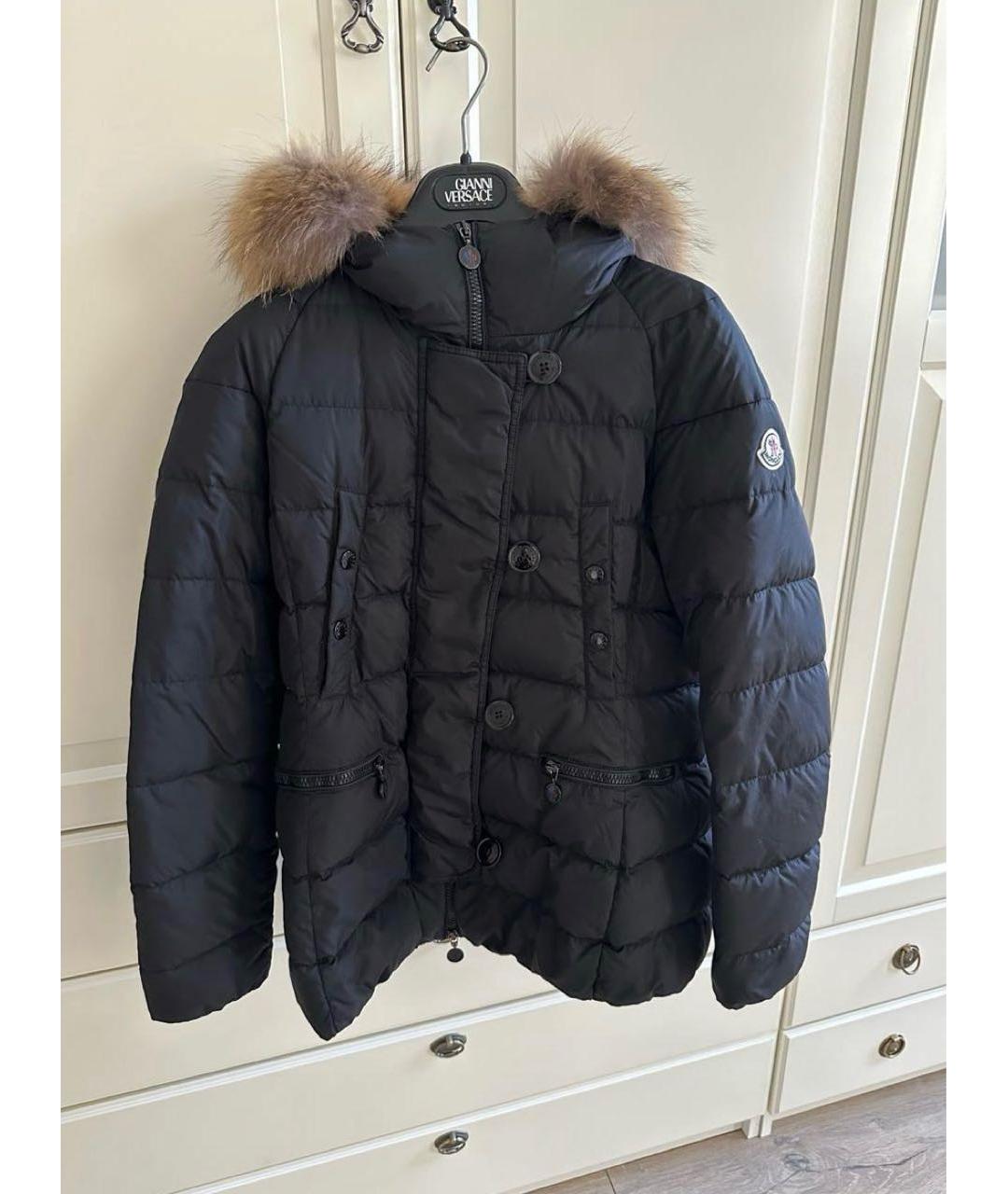 MONCLER Черный пуховик, фото 7