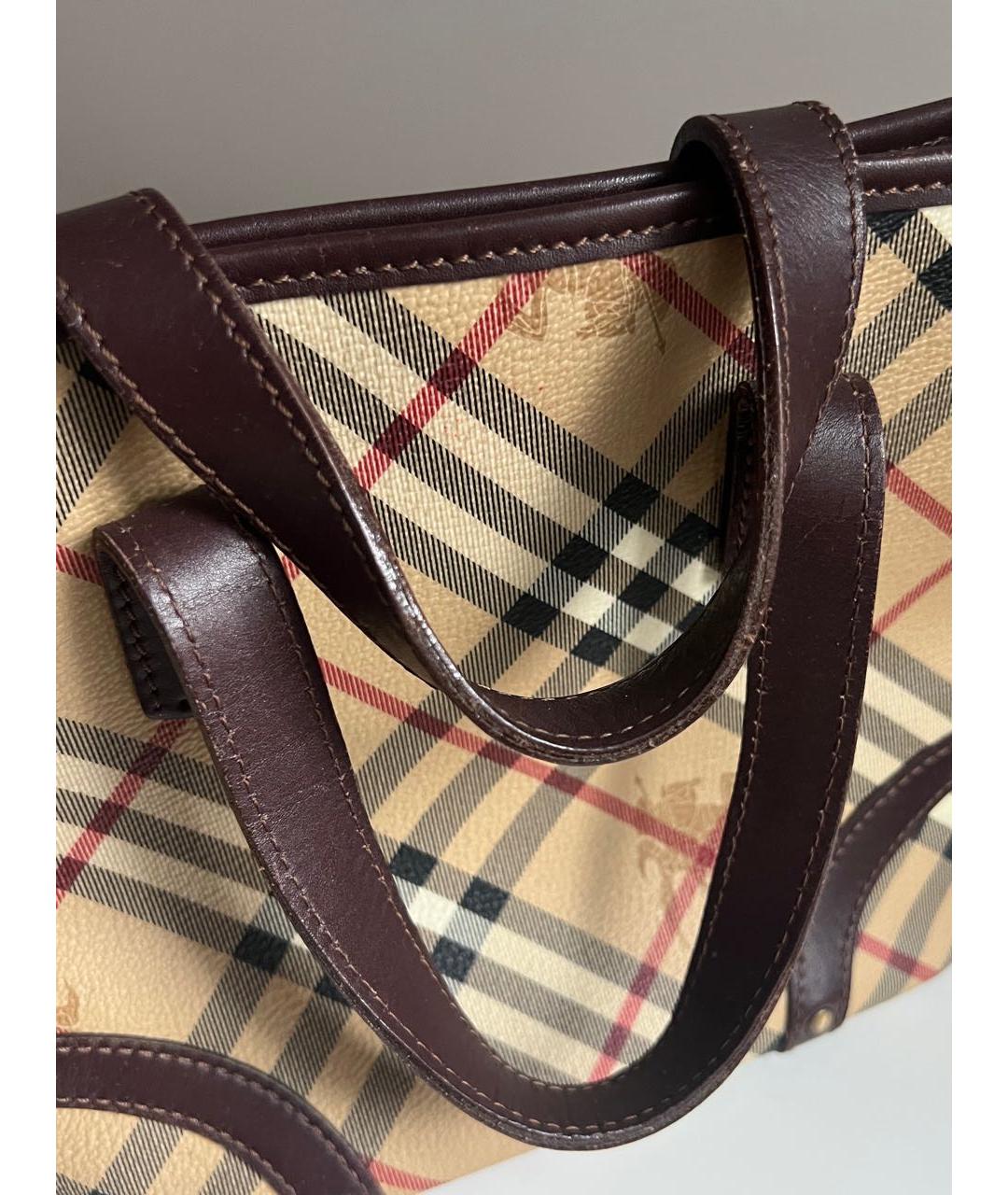 BURBERRY Бежевая сумка тоут, фото 6