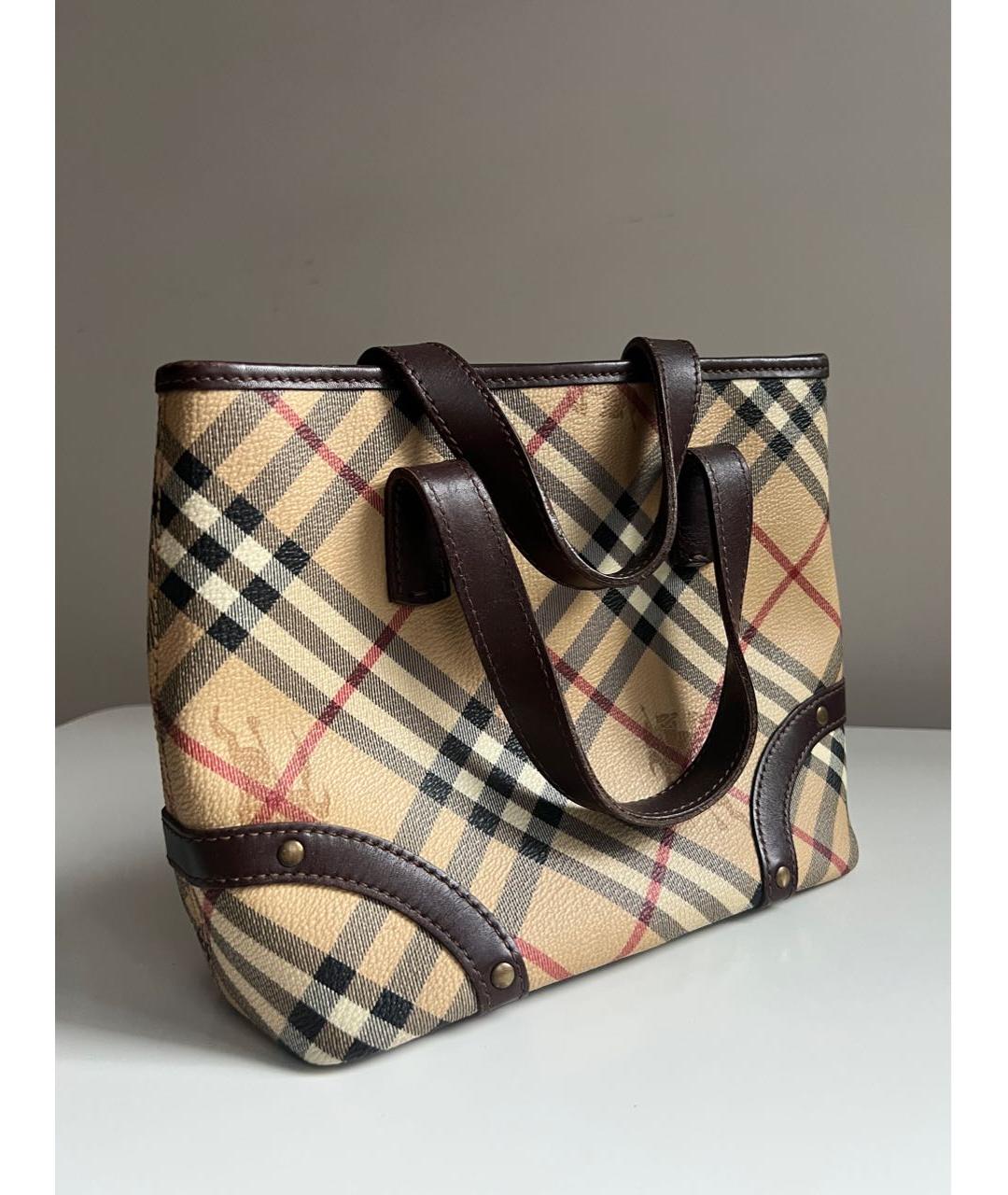 BURBERRY Бежевая сумка тоут, фото 2