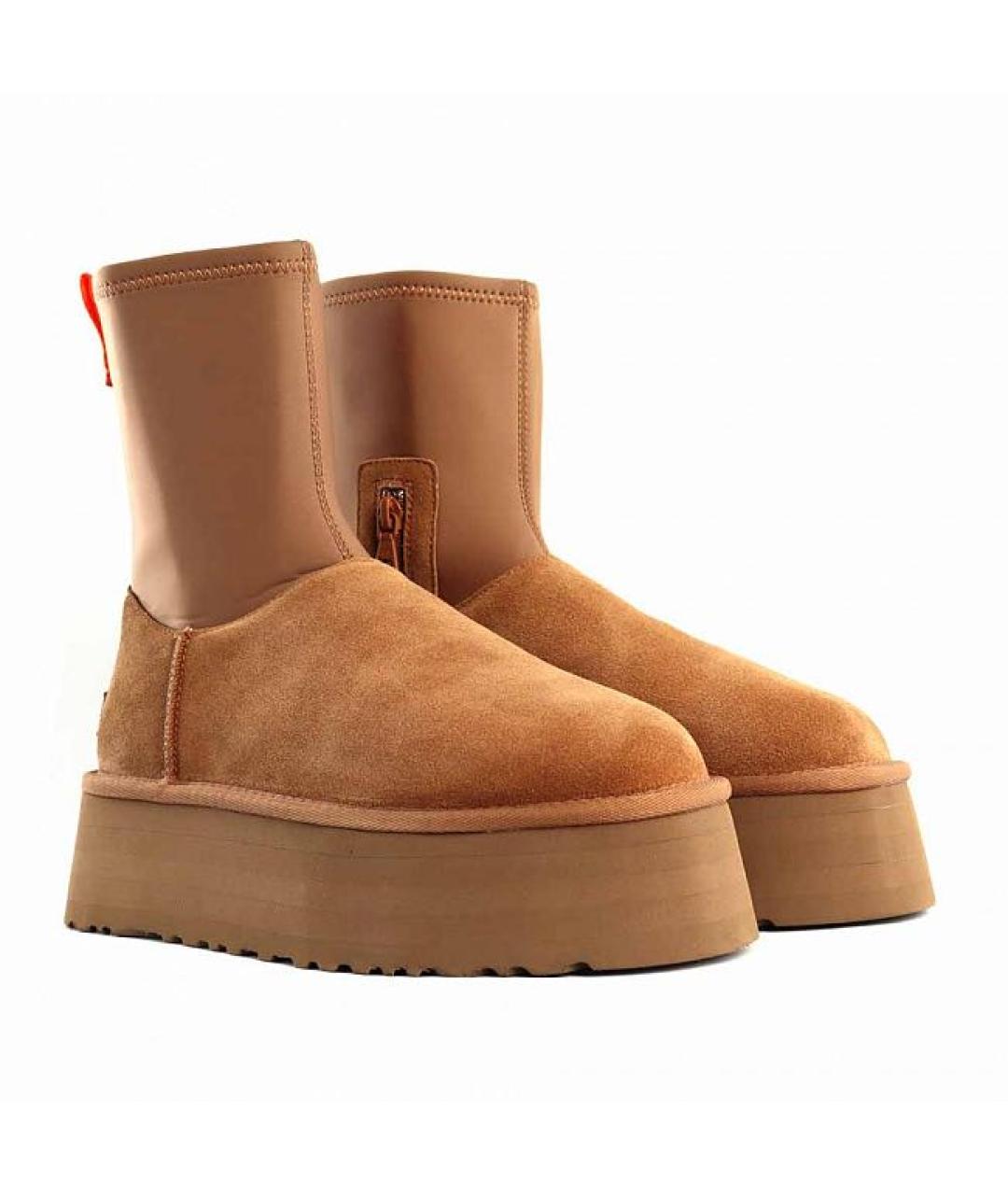 UGG AUSTRALIA Коричневые замшевые ботинки, фото 2