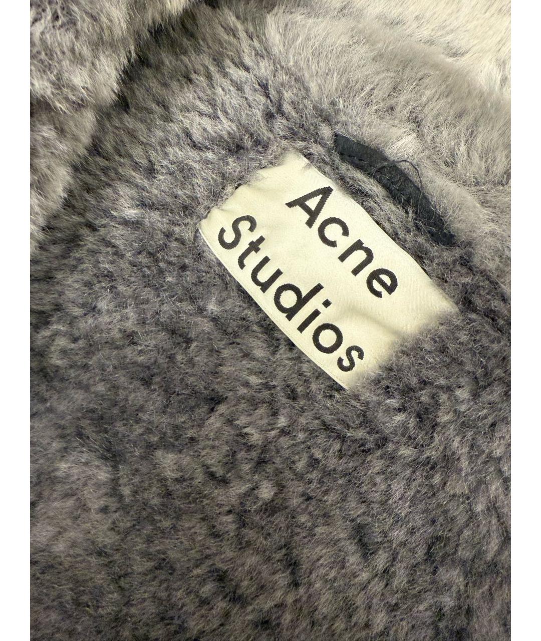 ACNE STUDIOS Антрацитовая замшевая дубленка, фото 3