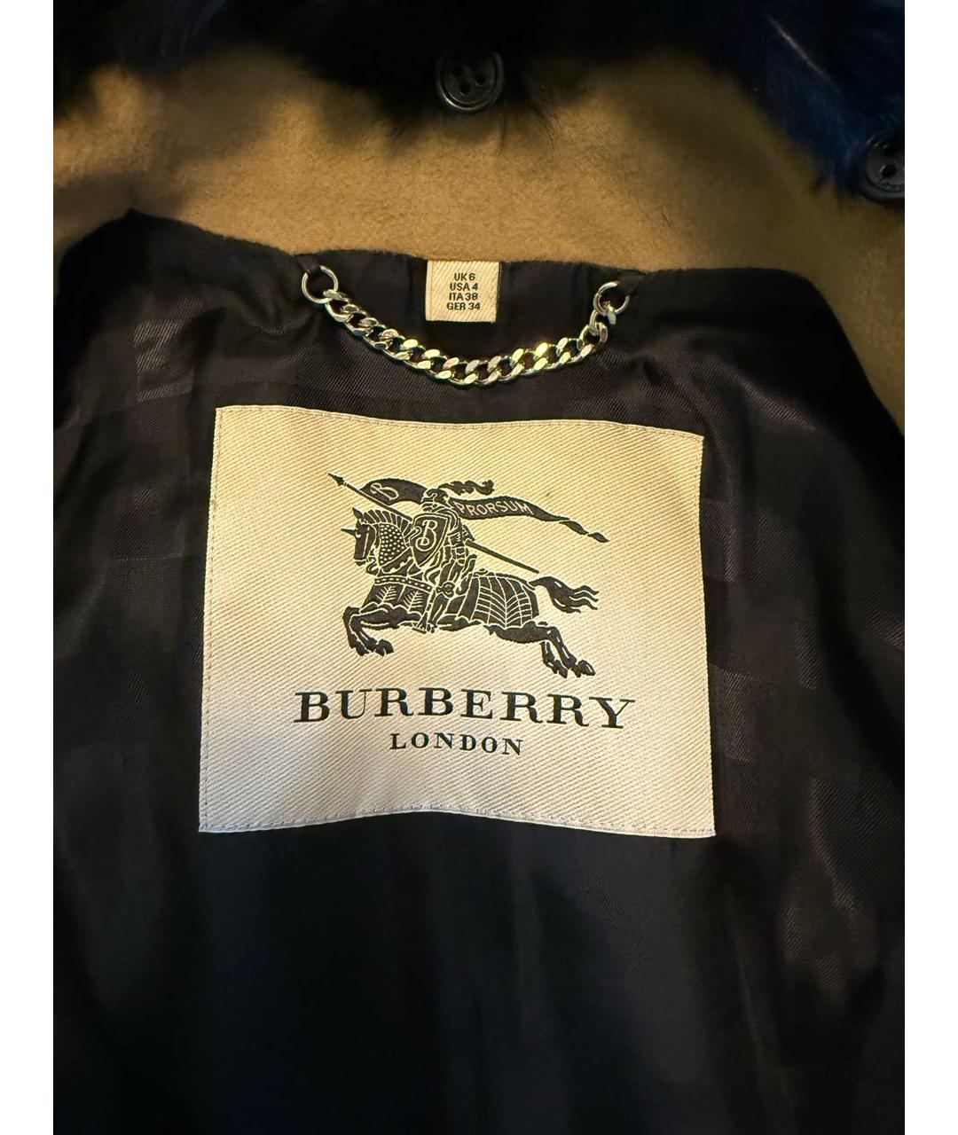 BURBERRY Бежевое пальто, фото 4