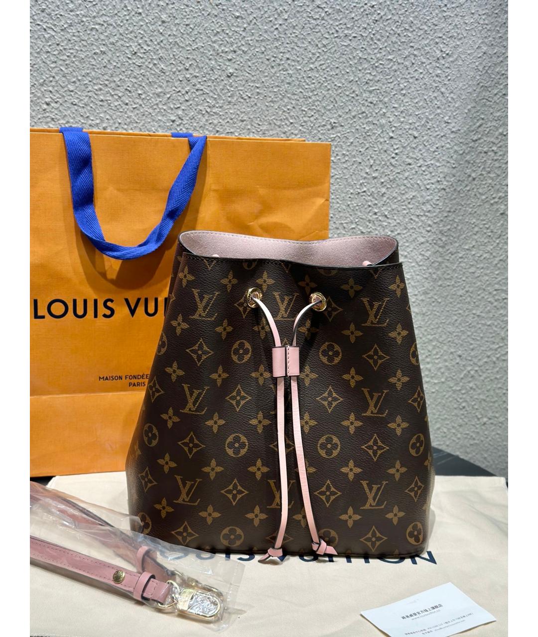 LOUIS VUITTON Коричневая сумка тоут, фото 10