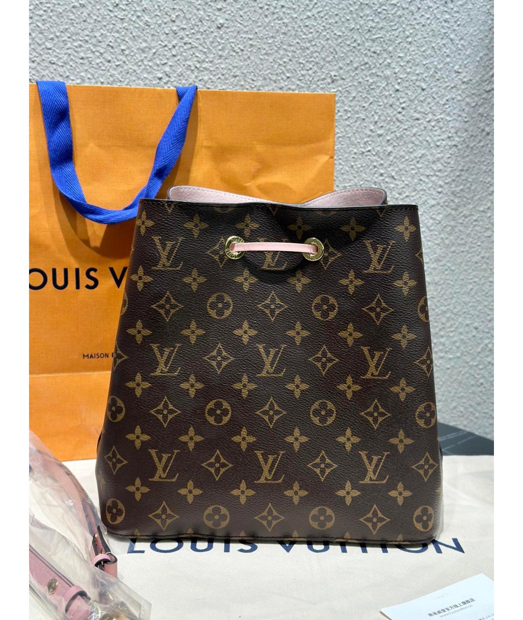 LOUIS VUITTON Коричневая сумка тоут, фото 5