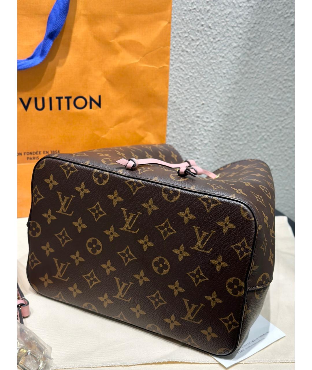 LOUIS VUITTON Коричневая сумка тоут, фото 6