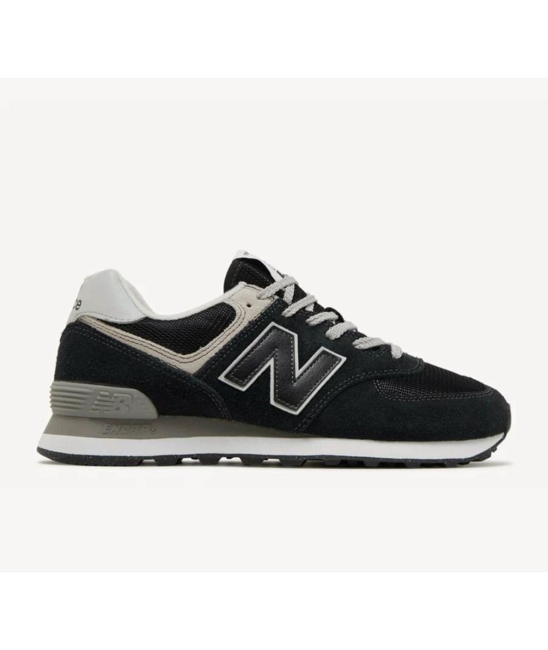 NEW BALANCE Черные замшевые низкие кроссовки / кеды, фото 6