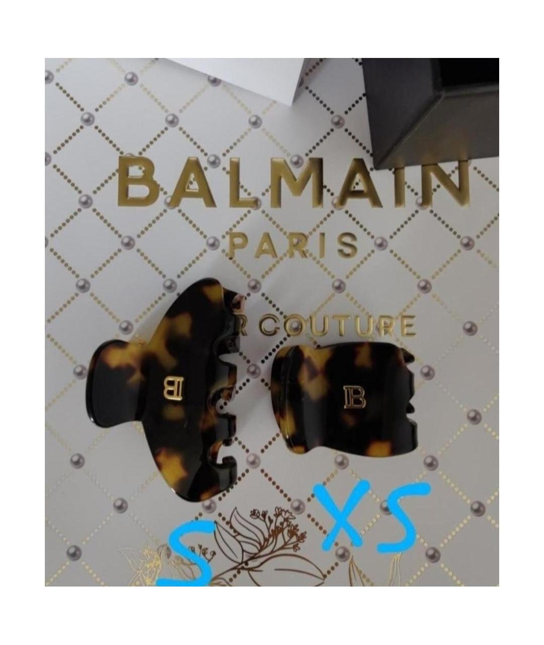 BALMAIN Коричневая заколка, фото 7