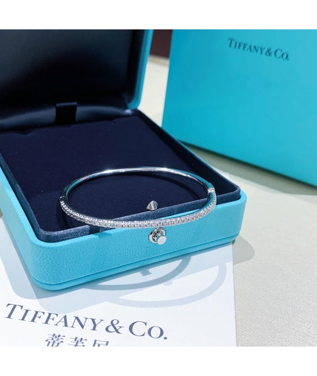 TIFFANY&CO Серебрянный браслет из белого золота, фото 2