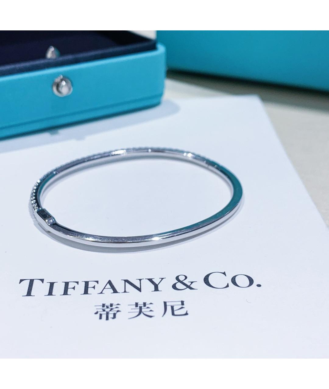 TIFFANY&CO Серебрянный браслет из белого золота, фото 5