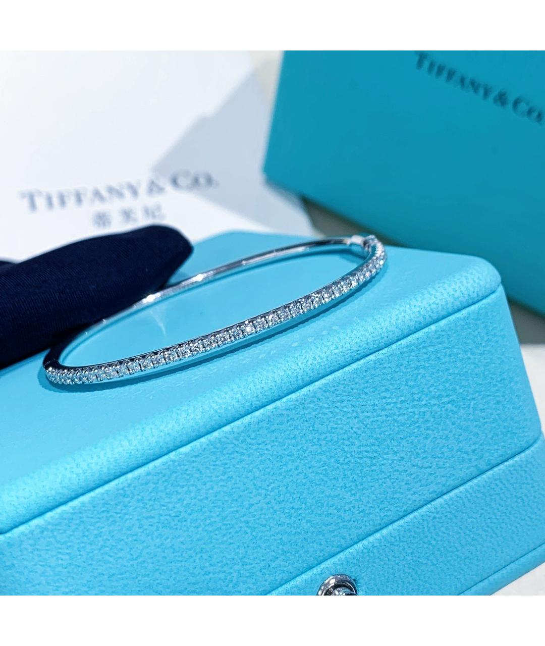 TIFFANY&CO Серебрянный браслет из белого золота, фото 4