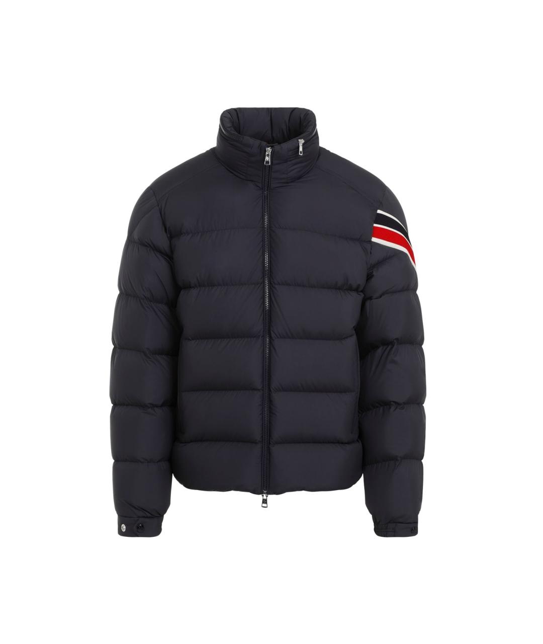 MONCLER Темно-синяя полиамидовая куртка, фото 1