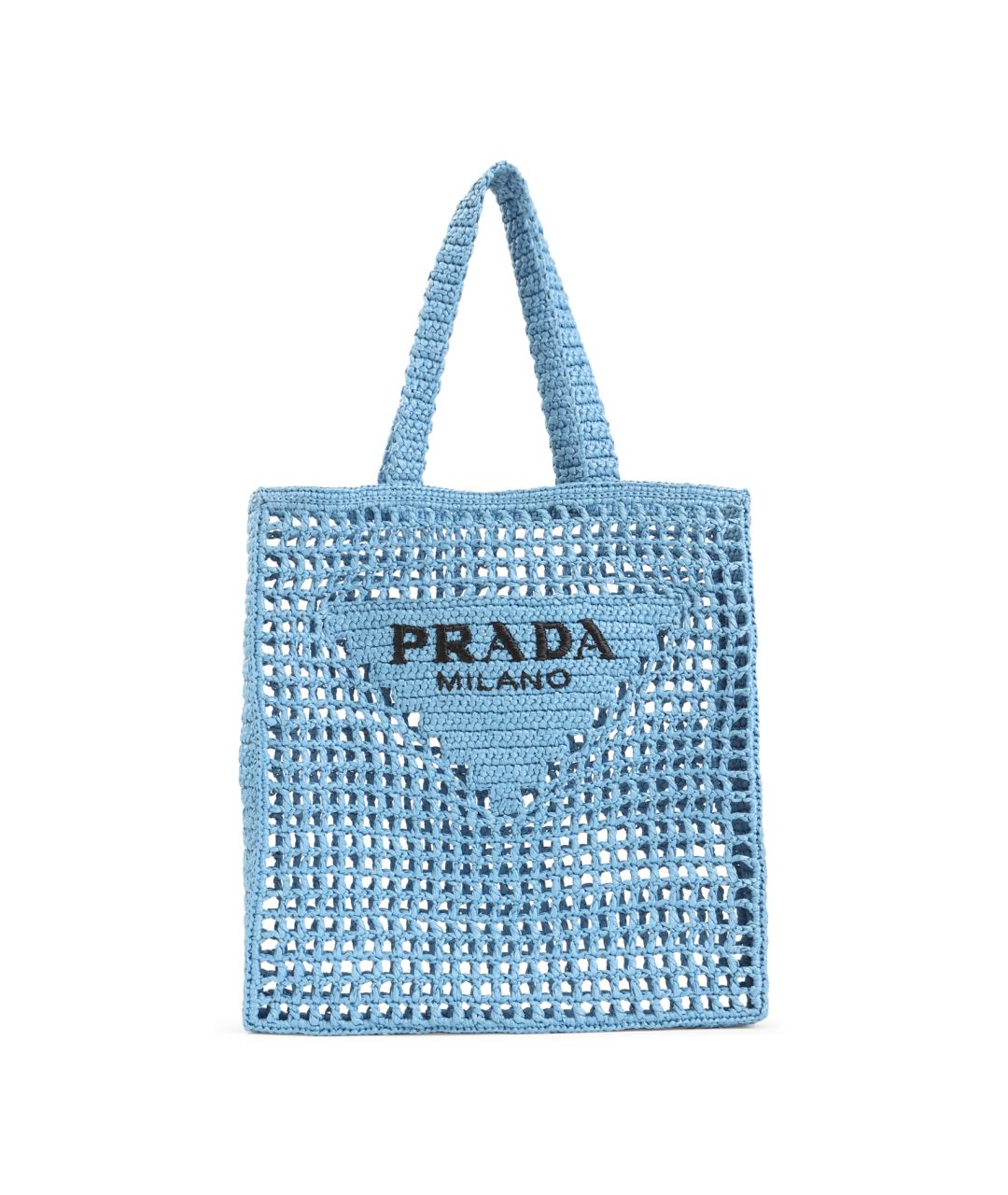 PRADA Голубая сумка тоут, фото 1