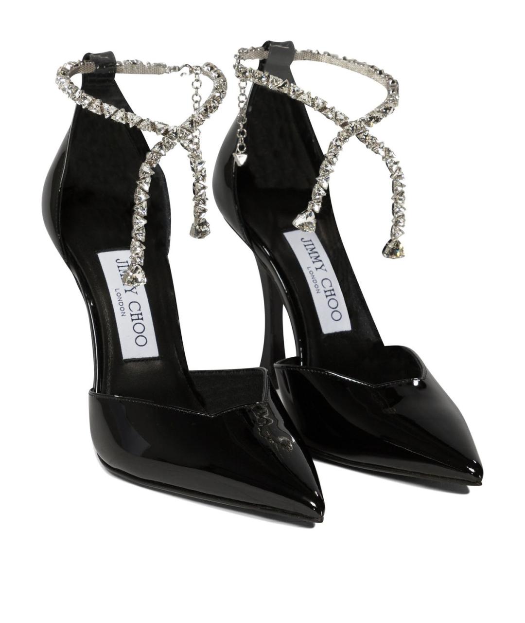 JIMMY CHOO Черные туфли из лакированной кожи, фото 2