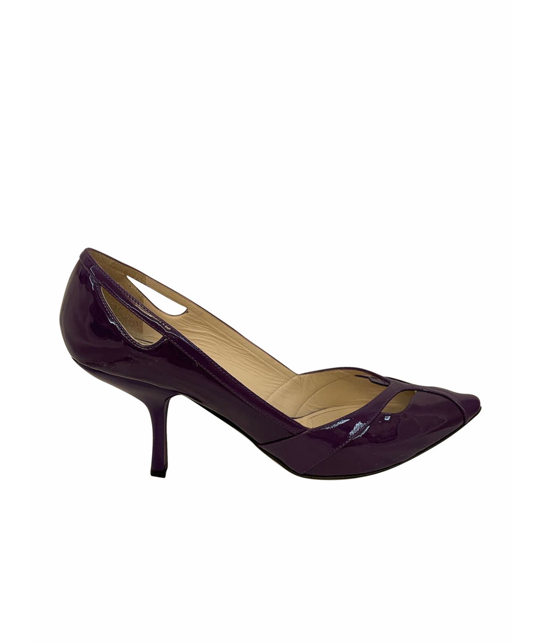 BOTTEGA VENETA Фиолетовые туфли из лакированной кожи, фото 1